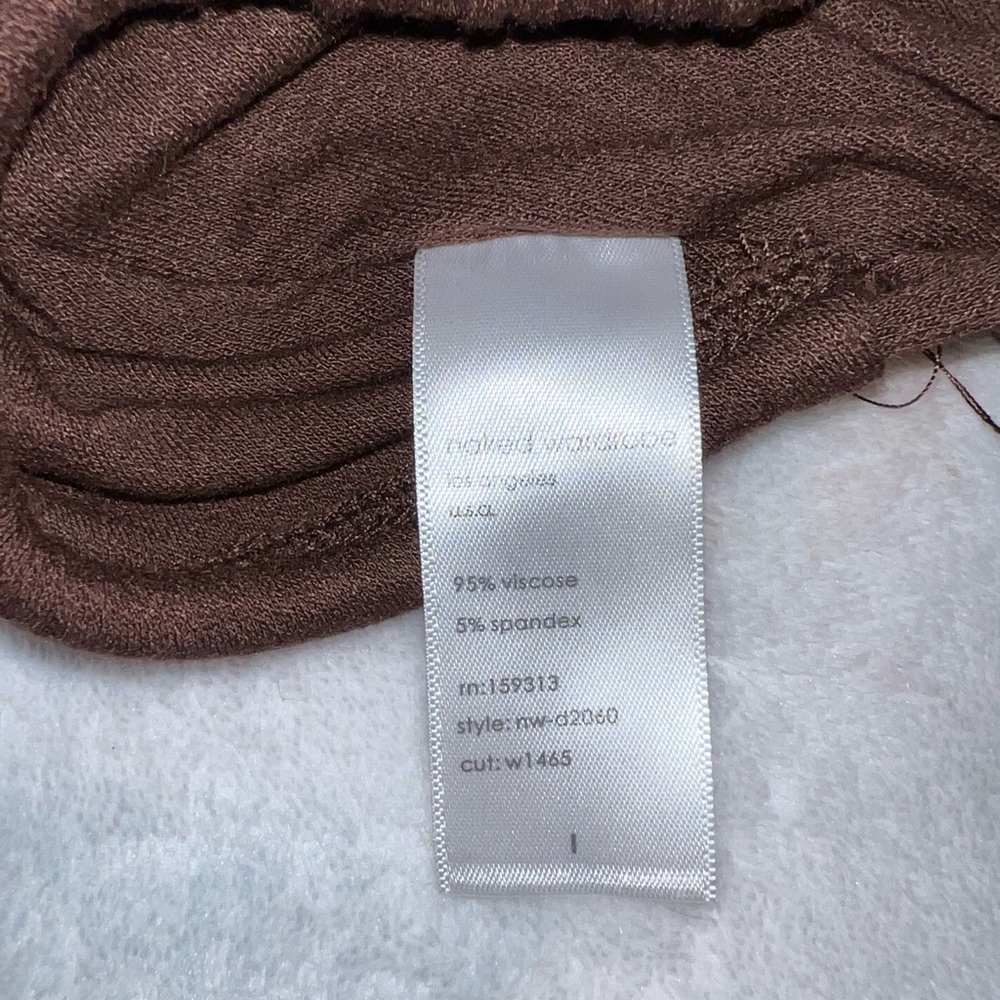 Naked Wardrobe Brown Ruching Stretchy Mini Dress - Picture 6 of 6